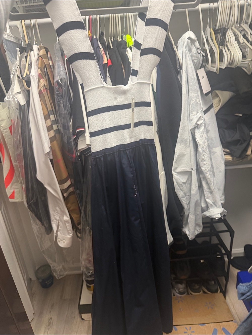 Maeve Sleeveless Crossback Twofer Midi Dress - Picture 5 of 5